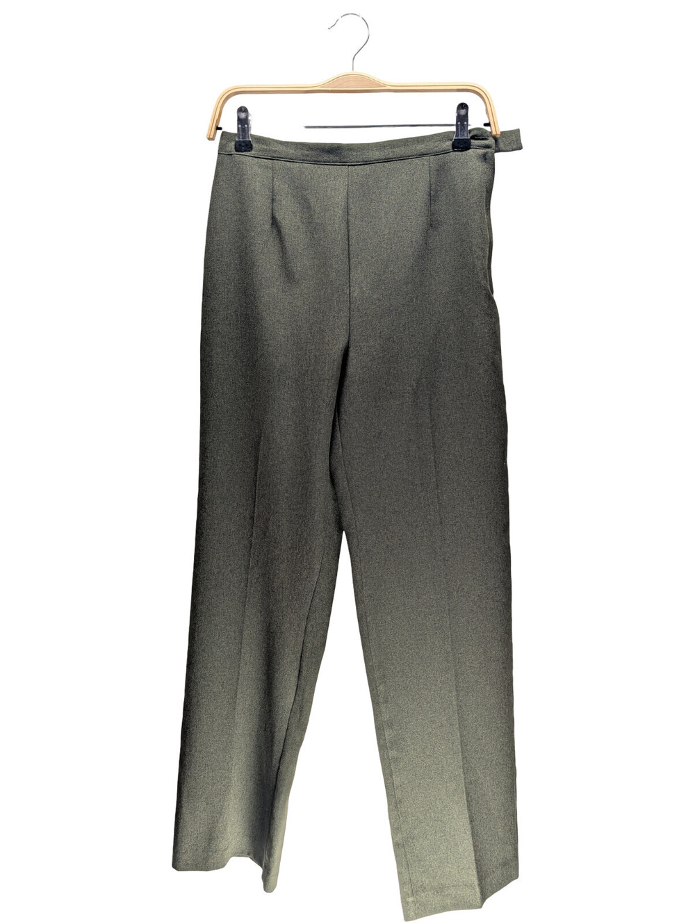 First Option Dress Pants Pull-On Straight Leg Olive Green